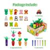 KMTJT Montessori Wooden Toddler Toys for 1 2 3 Years Old Boys Girls, Shape Sorting Toys First Birthday Gifts for 1-2 Years, Wood Animal Farm Car Preschool Educational Fine Motor Skills Toy view 3
