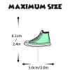 18pcs Glitter Skateboard Dessert Cupcake Topper Cheer to 80s 90s Sports Shoes Theme Decor Supplies Boys Girls Happy Birthday Party Decorations view 4