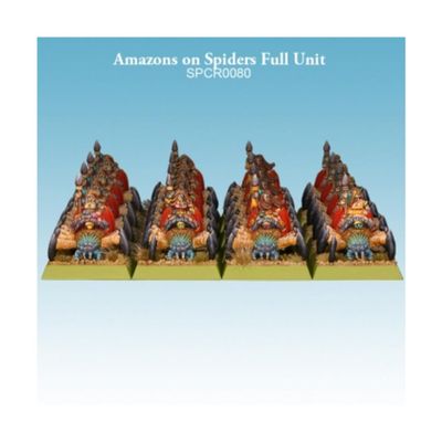 Spellcrow 10mm Miniatures Amazons on Spiders Full Unit