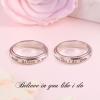 HOOHWE Anxiety Ring for Women 925 Sterling Silver Believe in you like I do Spinner Fidget Rings Worry Relieving Boredom ADHD Autism Band Rings Anti Stress Jewelry for Women Men Size 9 view 3