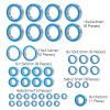 BRKRC 43PCS Blue Rubber Sealed Ball Bearing Kit for UDR Pro-Scale Unlimited Desert Racer #85076-4 Upgrade Parts view 2