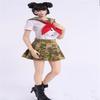 Fremego 1/6 Scale Female Clothes,Student Uniform Skirt Suit Costume Clothing for 12inch PH TBL JO Female Action Figure Body (B) view 1