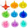 SPRMUD Childrens Acrylic Spinning Tops Gems Toys, Colorful Durable Shiny Crystal Small Tops for Boys Girls Kids Game in Family/Party/School/Kindergarten Game/Reword/Gift/Education (24 PCS) view 2