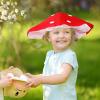 Hats Mushroom Christmas Red White Plush Novelty Octopus Cartoon Spotted Costume Hat for Party Women view 3
