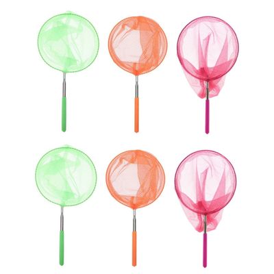 Kisangel 6pcs Telescopic Butterfly Net Catcher Kit for Boys and Girls Extendable Net for Outdoor Exploration Tool