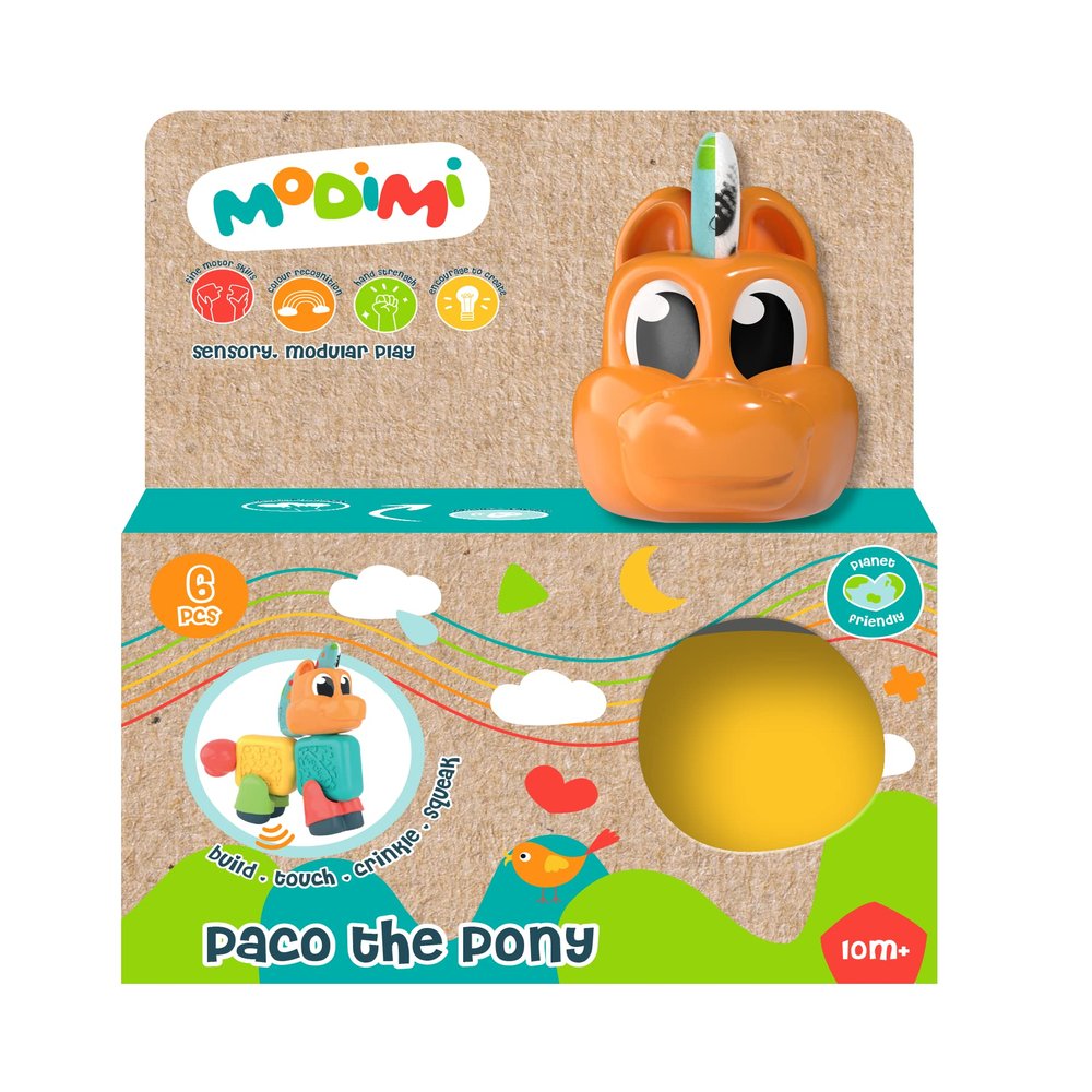 Modimi Pony - Interactive Multi-Sensory Baby Toys, Modular Play System, 3 Months and Up