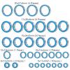 BRKRC 33Pcs RC Wheel Hub Chrome Steel Blue Rubber Sealed Bearings Set for Tra-xxas 8s X-Maxx RC Car Upgrade Parts view 2