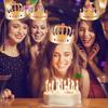 MGZTTHW Gold Paper Crowns, 25pcs Diy Birthday King Crowns Craft to Decorate, Paper Prince Princess Crown Hats for Back to School Classroom view 4
