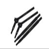 GPM Upgrades Medium Carbon Steel Front CVD and (+5mm) Rear Axle Shafts Set for 1/18 4WD TRX4M Ford Bronco 97074-1 TRX4M Land Rover Defender 97054-1 (Black) view 1