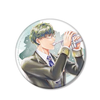 Golden Corda Starlight Orchestra Ani Art aqua label BIG Tin Badge