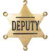 Finduat Metal Western Deputy Badge for Party Favors Supplies, School Carnival Prizes, Party Bag Gift Fillers view 1
