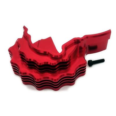 Aluminum Center Main Gear Cover W/Heatsink Red for Traxxas E Revo VXL 2.0 8677