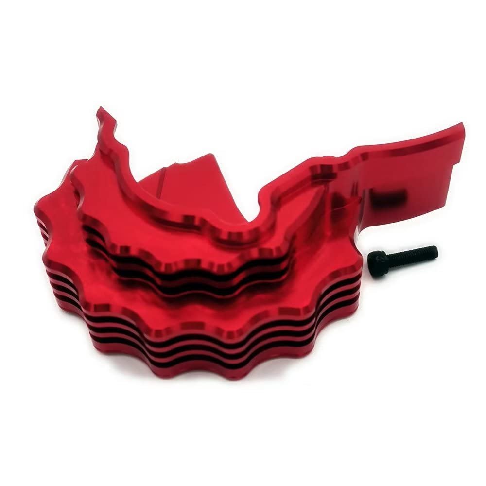 Aluminum Center Main Gear Cover W/Heatsink Red for Traxxas E Revo VXL 2.0 8677