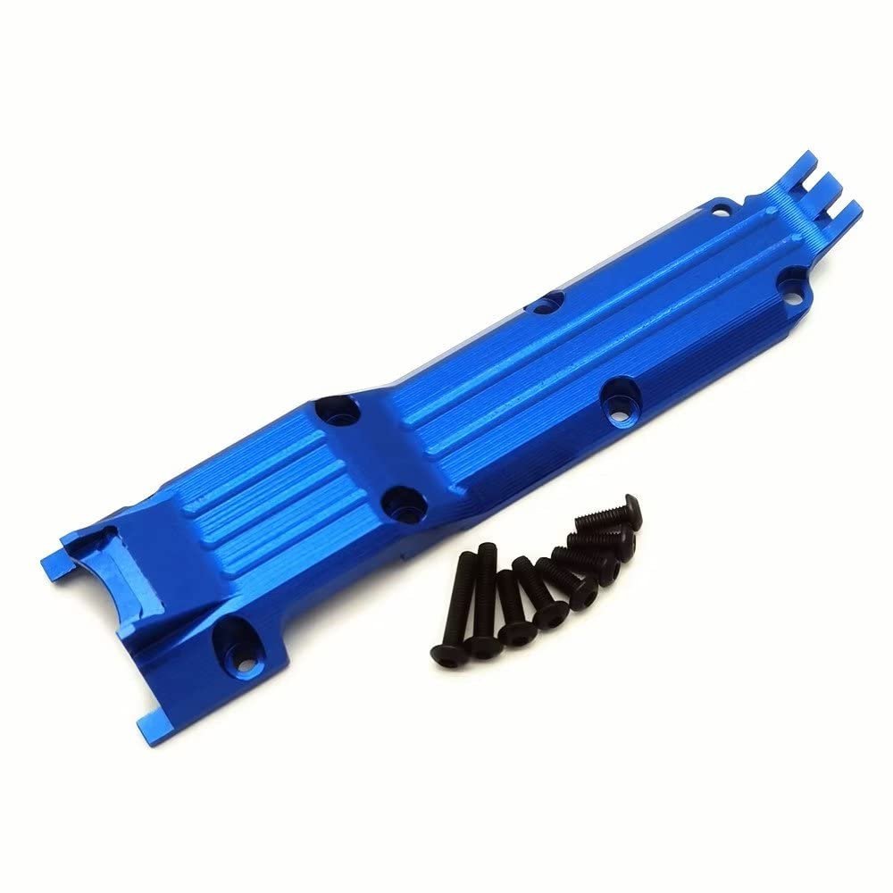 Aluminum Transmission Plate Center Skidplate Blue for Traxxas 1/16 Mini E-Revo Slash 4WD Summit 7037
