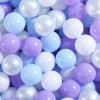 GUESVOT Ball Pit Balls Plastic Balls for Ball Pit BPA Free Plastic Balls Crush and Smash Proof Ball 100pcs 2.2" Set for Toddlers for Play Tent Tunnel (Purple+Blue+White) view 1
