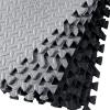 Shihanee Foam Floor Tiles Foam Floor Mats Play Mats Bulk with Borders Interlocking for Gym Nursery Bedroom(64ft,Black, Gray) view 3