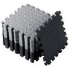 Shihanee Foam Floor Tiles Foam Floor Mats Play Mats Bulk with Borders Interlocking for Gym Nursery Bedroom(64ft,Black, Gray) view 4