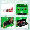 OLAKIDS Ride on Car, Recycling Garbage Truck Electric Vehicle with Music, Horn, Warning Lights, Recycling Accessories Included, Toddlers Battery Powered Trash Toy for Boys Girls (Green) view 4
