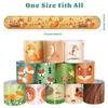 Fox Party Favors 48 PCS Forest Fox Slap Bracelets Cartoon Forest Animals Party Wristbands for Kids Boys Girls Woodland Party Supplies Birthday Party Baby Shower Carnival Prizes Gifts Classroom Rewards view 2