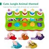 1 Year Old Toys for Boys Girls Birthday Gift, Cause and Effect Animal Pop Up Toy with Music and Light for Toddlers 1-3, Preschool Learning Educational Toys Valentines Easter Gifts for babies 12 months view 2