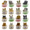 Kayzyue 8 Pcs Cat Dog Figurines Playset Realistic Detailed Plastic Puppy Kitten Figures Coffeecup Pets for Cake Toppers Christmas Birthday Gift Dollhouse Micro Landscape Craft Ornament view 1