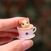 Kayzyue 8 Pcs Cat Dog Figurines Playset Realistic Detailed Plastic Puppy Kitten Figures Coffeecup Pets for Cake Toppers Christmas Birthday Gift Dollhouse Micro Landscape Craft Ornament view 3