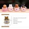 Kayzyue 8 Pcs Cat Dog Figurines Playset Realistic Detailed Plastic Puppy Kitten Figures Coffeecup Pets for Cake Toppers Christmas Birthday Gift Dollhouse Micro Landscape Craft Ornament view 4