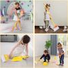 Masthome Kids Cleaning Set, 8 Piece Cleaning Toys Set, Includes Mop, Broom, Brush, Dustpan, Microfiber Cloth, Cleaning Sponge, Squeegee, Window Scraper, Pretend Play Toys for Girls Boys - Yellow view 4