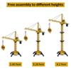 KNACKTOYZ 6 Channel Remote Control Crane Toy for Kids - 50.4 inch RC Tower Crane with LED Lights & Sounds, 680 Rotation Lift Construction Vehicles, Excavator Toy for Ages 4,5,6,7,8 Boys & Girls view 2