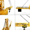 KNACKTOYZ 6 Channel Remote Control Crane Toy for Kids - 50.4 inch RC Tower Crane with LED Lights & Sounds, 680 Rotation Lift Construction Vehicles, Excavator Toy for Ages 4,5,6,7,8 Boys & Girls view 3