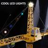 KNACKTOYZ 6 Channel Remote Control Crane Toy for Kids - 50.4 inch RC Tower Crane with LED Lights & Sounds, 680 Rotation Lift Construction Vehicles, Excavator Toy for Ages 4,5,6,7,8 Boys & Girls view 4