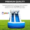 Crossover Inflatable Water Slide for Kids (Without Blower), 21 x 9 x 12 Foot Backyard Inflatable Waterslide, Blue Wave Slide with Splash Pool for Outdoor Summer Fun - 12 Feet Tall view 3