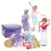 Lillian Vernon Personalized Kids Dress-Up Trunk and Accessories - 16" x 10-1/2" x 8-1/2"H cardboard trunk view 1
