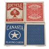 4 Deck Set Bicycle Canasta Playing Cards 2 Red & 2 Blue view 1