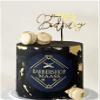 Cake Topper, Best Cake Decoration. Theme Cake (Gold Letter HBD) view 2