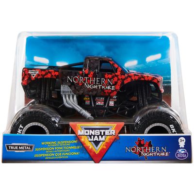 Monster Jam, Official Northern Nightmare Monster Truck, Die-Cast Vehicle, 1:24 Scale