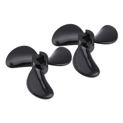 Pilipane RC Boat Propellers, Three Blade Propeller, Reverse Propeller, Remote Control Ship Parts 3 Blades Plastic RC Boat Outboard Propellers Set Accessory