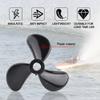 Pilipane RC Boat Propellers, Three Blade Propeller, Reverse Propeller, Remote Control Ship Parts 3 Blades Plastic RC Boat Outboard Propellers Set Accessory view 4