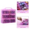 KISLANE Double Sided Toy Car Storage Case for 48 Cars, Pink, Rectangular, Plastic, Wall Mount, 13.4 x 11.8 inches view 3