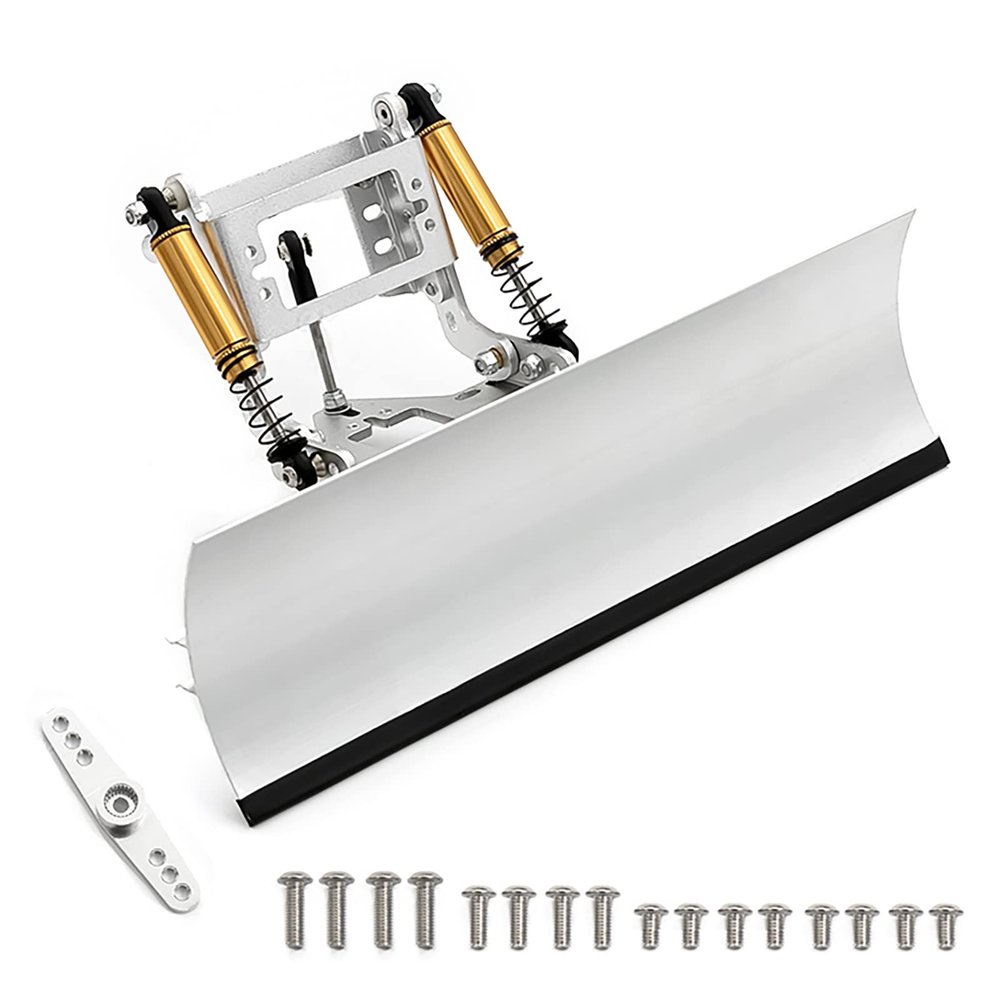 XHSESA RC Model Car Snowplow Snow Shovel Remote Control for 1/10 Axial SCX10 90046/90047 RC Crawler Car