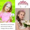 Velscrun Princess Tiaras, Rapunzel Crowns, Birthday Headbands - Pink Girls Dress-up Crown, Princess Birthday Decorations, Halloween Cosplay, Prom Hair Accessories view 4