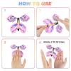 Chenkaiyang 20pcs Magic Flying Butterfly, Wind Up Butterfly Toy Bright Colors Elastic Band Flying Butterflies Toy Surprise Gift for Wedding Birthday Party view 4
