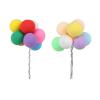 16PCS Balloon Cake Toppers, Light Clay Ball Happy Birthday Dessert Ornament view 1