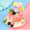 16PCS Balloon Cake Toppers, Light Clay Ball Happy Birthday Dessert Ornament view 3