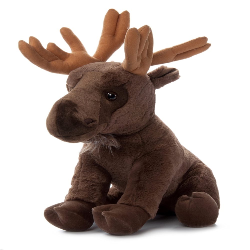The Petting Zoo Moose Stuffed Animal Plushie, Gifts for Kids, Wild Onez Wildlife Animals, Jumbo Moose Plush Toy 20 inches