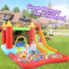 WONFUY Inflatable Bounce House, Kids Bouncy House Slide with Blower, Long Slide, Fun Pool/Ball Pit, Climbing Wall, Basketball Rim, Outdoor Backyard Jumping Castle Bounce House for Kids 3-10 Years view 2