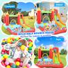 WONFUY Inflatable Bounce House, Kids Bouncy House Slide with Blower, Long Slide, Fun Pool/Ball Pit, Climbing Wall, Basketball Rim, Outdoor Backyard Jumping Castle Bounce House for Kids 3-10 Years view 3