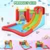 WONFUY Inflatable Bounce House, Kids Bouncy House Slide with Blower, Long Slide, Fun Pool/Ball Pit, Climbing Wall, Basketball Rim, Outdoor Backyard Jumping Castle Bounce House for Kids 3-10 Years view 4