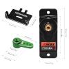 WOAEIUOS RC Servo EMAX ES08MAII Analog Servo 12G Steering Servo with Servo Mount Bracket and Arm and Steering Link Set for Axial SCX24 Upgrade Parts (Black) view 2