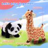 Hopearl Walking Giraffe Interactive Electronic Pet Plush Jirafa Toy with Sounds and Movements Animated Shaking Tail Gifts for Toddlers Birthday, Brown, 9'' view 4